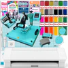 What are the heat press settings for the Silhouette HTV?