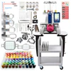 What is the largest embroidery area possible with the PRS100?