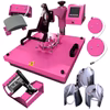REFURBISHED Swing Design 15" x 15" Swing Away 8-in-1 Heat Press - Pink Questions & Answers