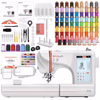 POOLIN EOC05 4in x 9.2in Embroidery Machine with 80 Embroidery Spools Bundle Questions & Answers